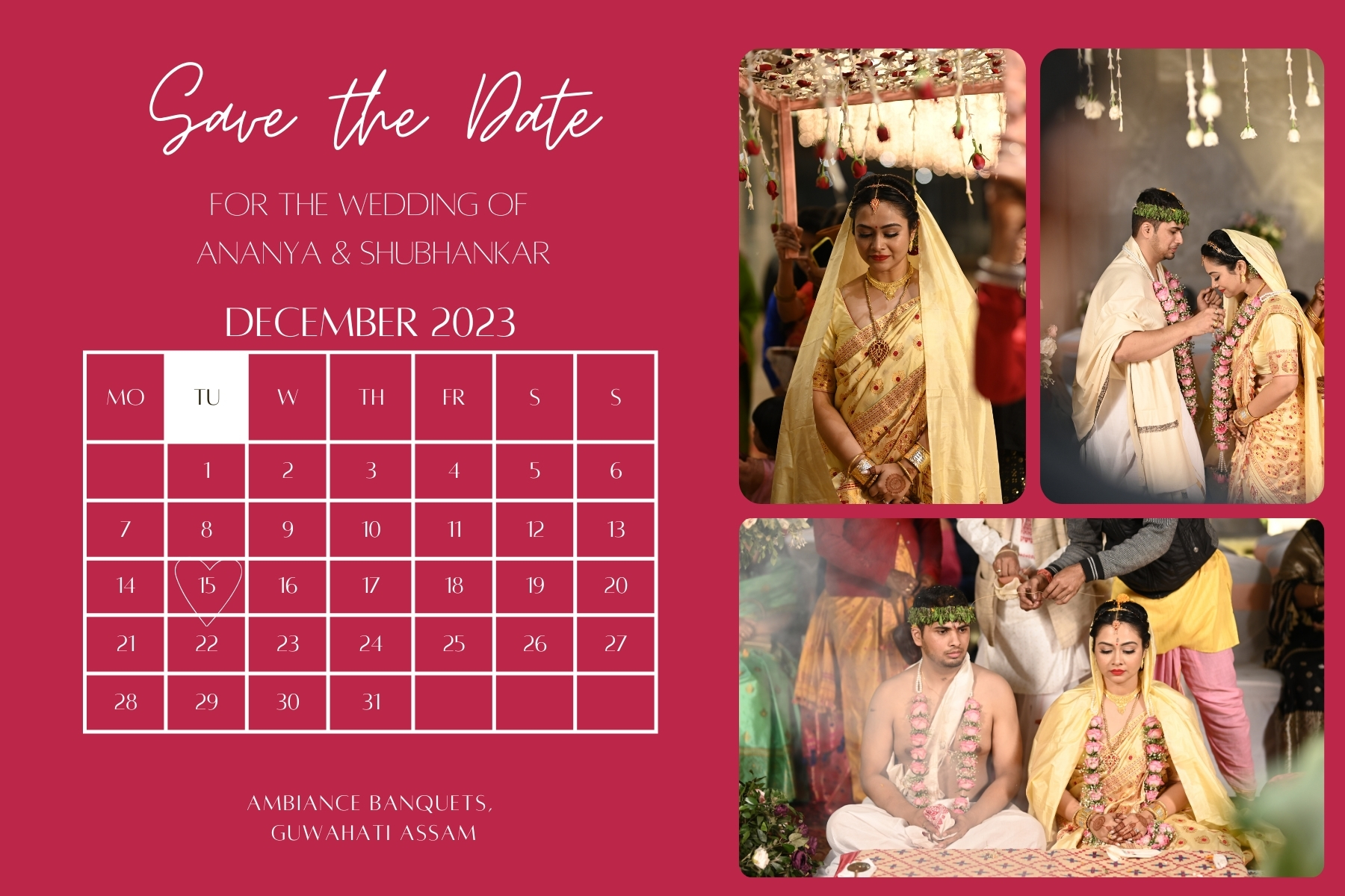 Auspicious Wedding Dates for Assamese Hindu Weddings: Pancharatan Farm Calendar Guide (September 2024 – March 2025) 